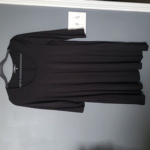 Lulu's Black Knee Length Tshirt dress